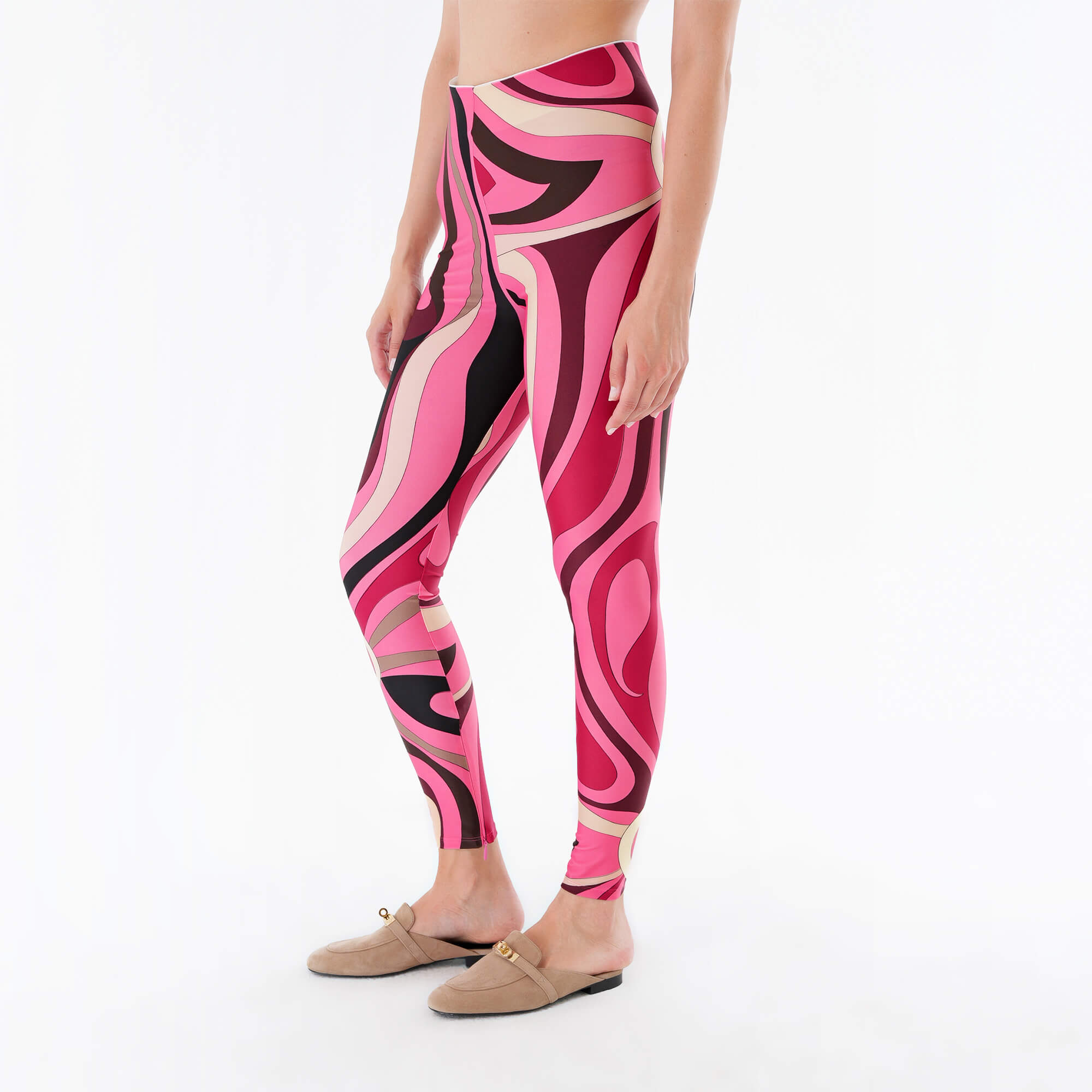 Emilio Pucci - Marmo Print Leggings M